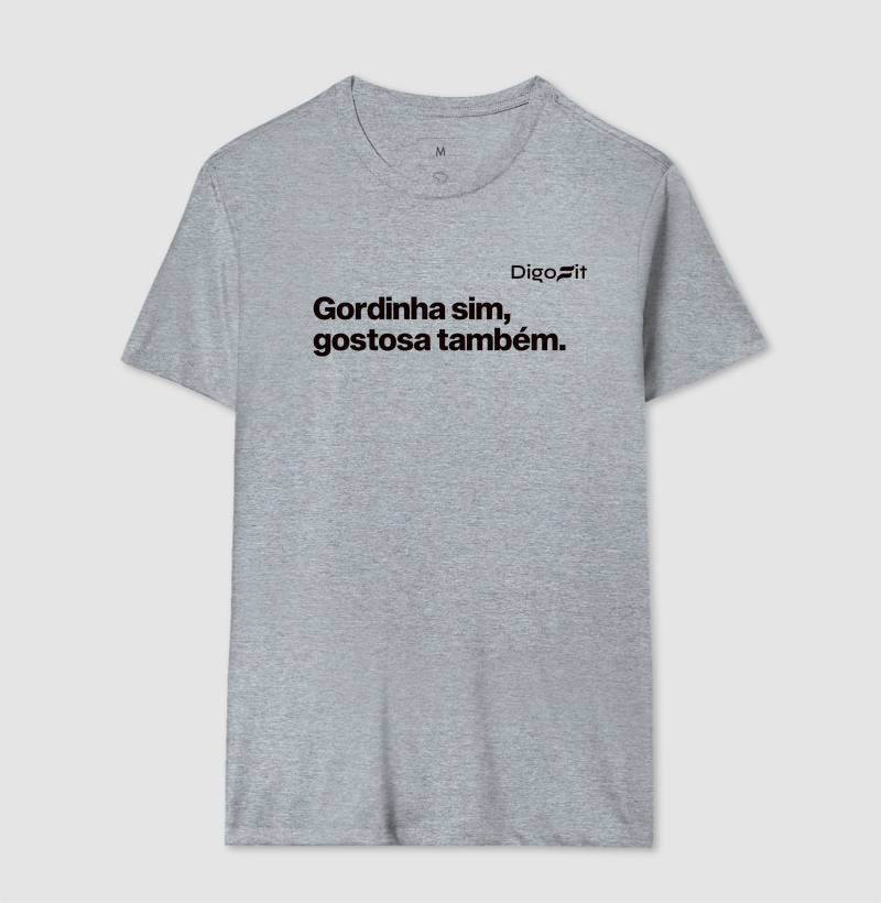 CAMISETA ACADEMIA GORDINHA SIM GOSTOSA TAMBÉM