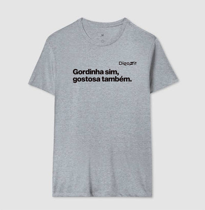 CAMISETA ACADEMIA GORDINHA SIM GOSTOSA TAMBÉM