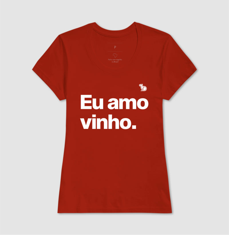 CAMISETA CASAL EU AMO VINHO
