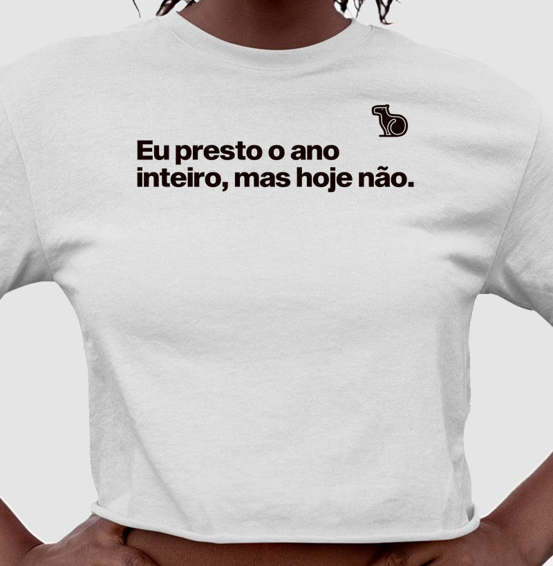 CROPPED CARNAVAL EU PRESTO O ANO TODO