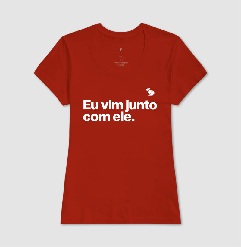 CAMISETA CASAL EU VIM JUNTO COM ELE