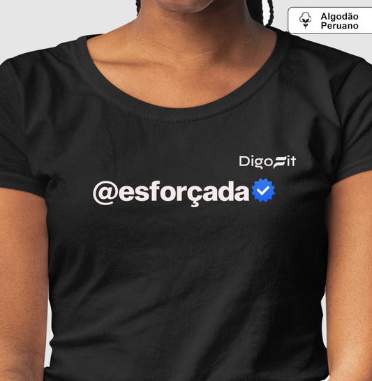 CAMISETA ALGODÃO PERUANO ACADEMIA VERIFICADA COMO ESFORÇADA