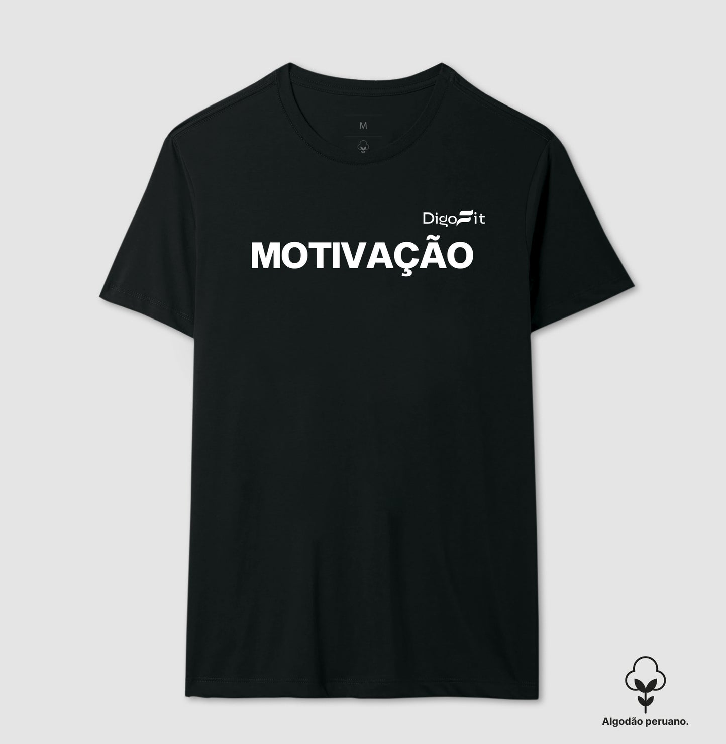 CAMISETA ALGODÃO PERUANO ACADEMIA MOTIVAÇÃO