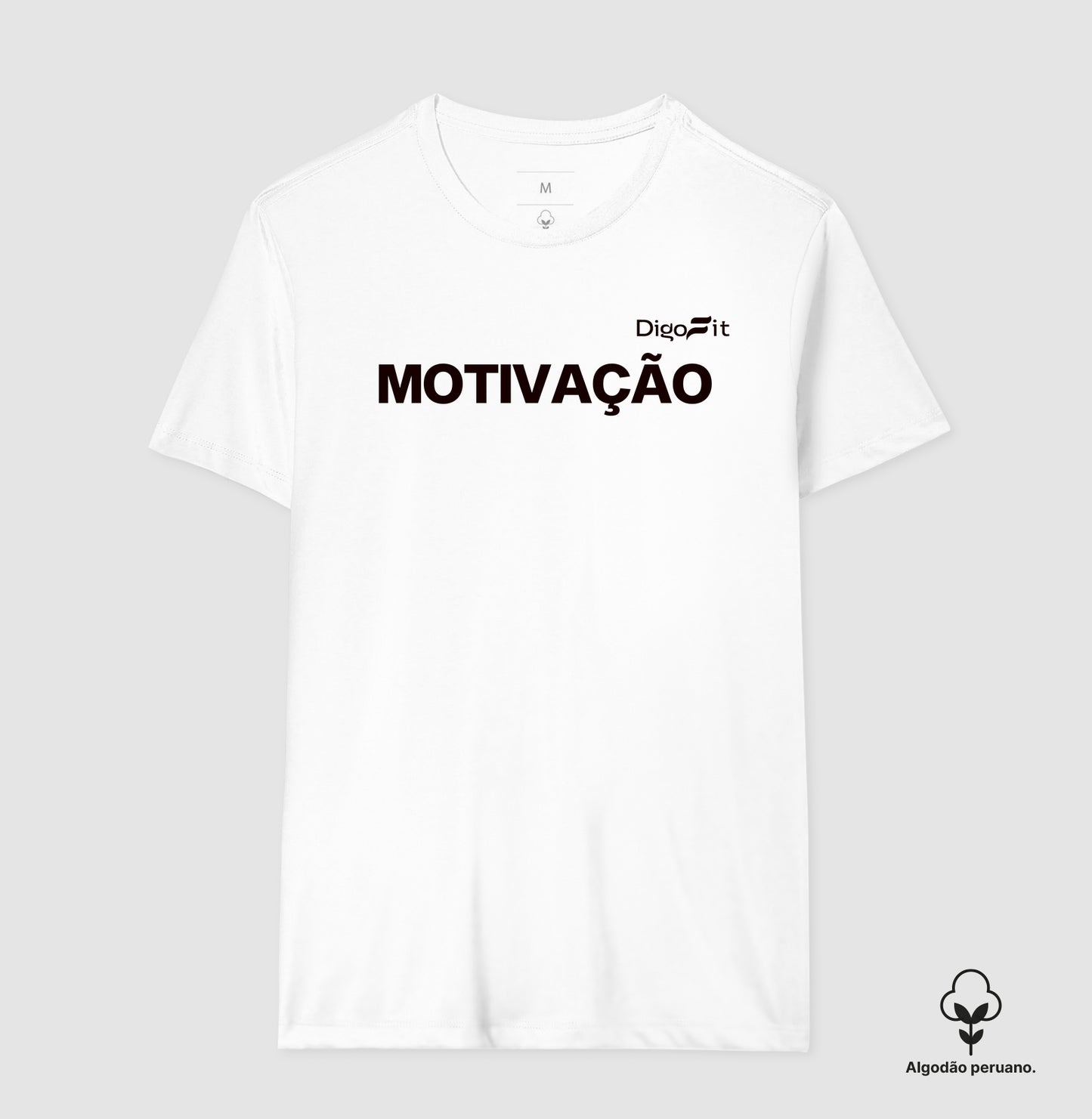 CAMISETA ALGODÃO PERUANO ACADEMIA MOTIVAÇÃO