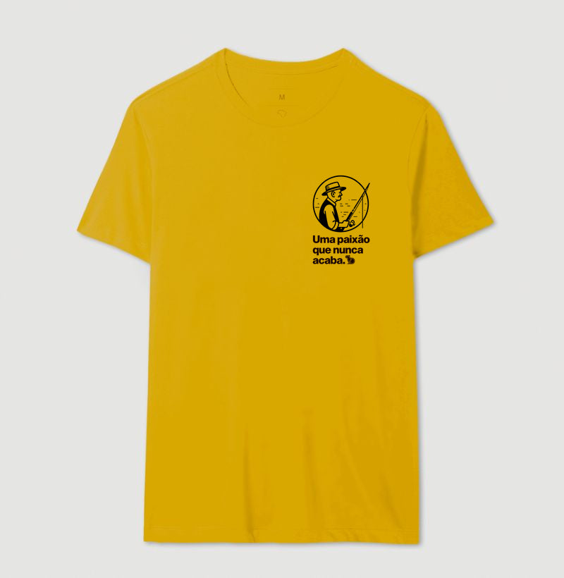 CAMISETA PESCARIA UMA PAIXÃO QUE NUNCA ACABA