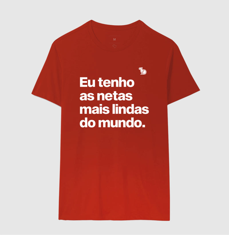 CAMISETA EU TENHO NETAS LINDAS