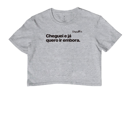 CROPPED ACADEMIA CHEGUEI E JÁ QUERO IR EMBORA