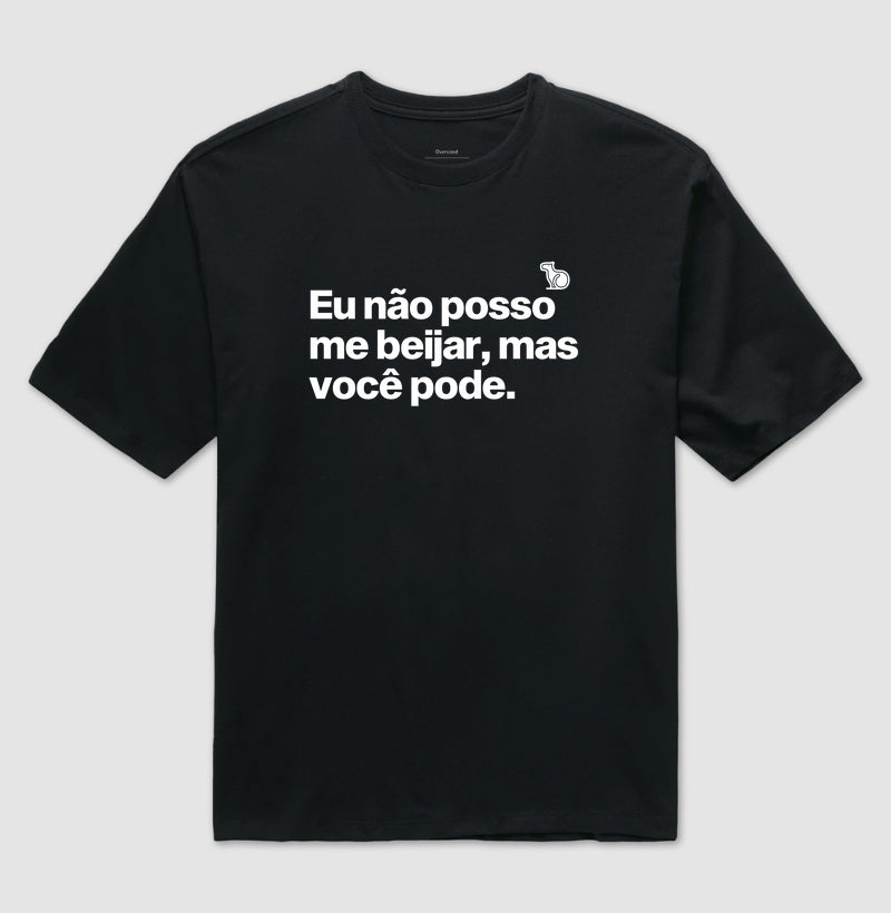 CAMISETA OVERSIZED CARNAVAL VOCÊ PODE ME BEIJAR