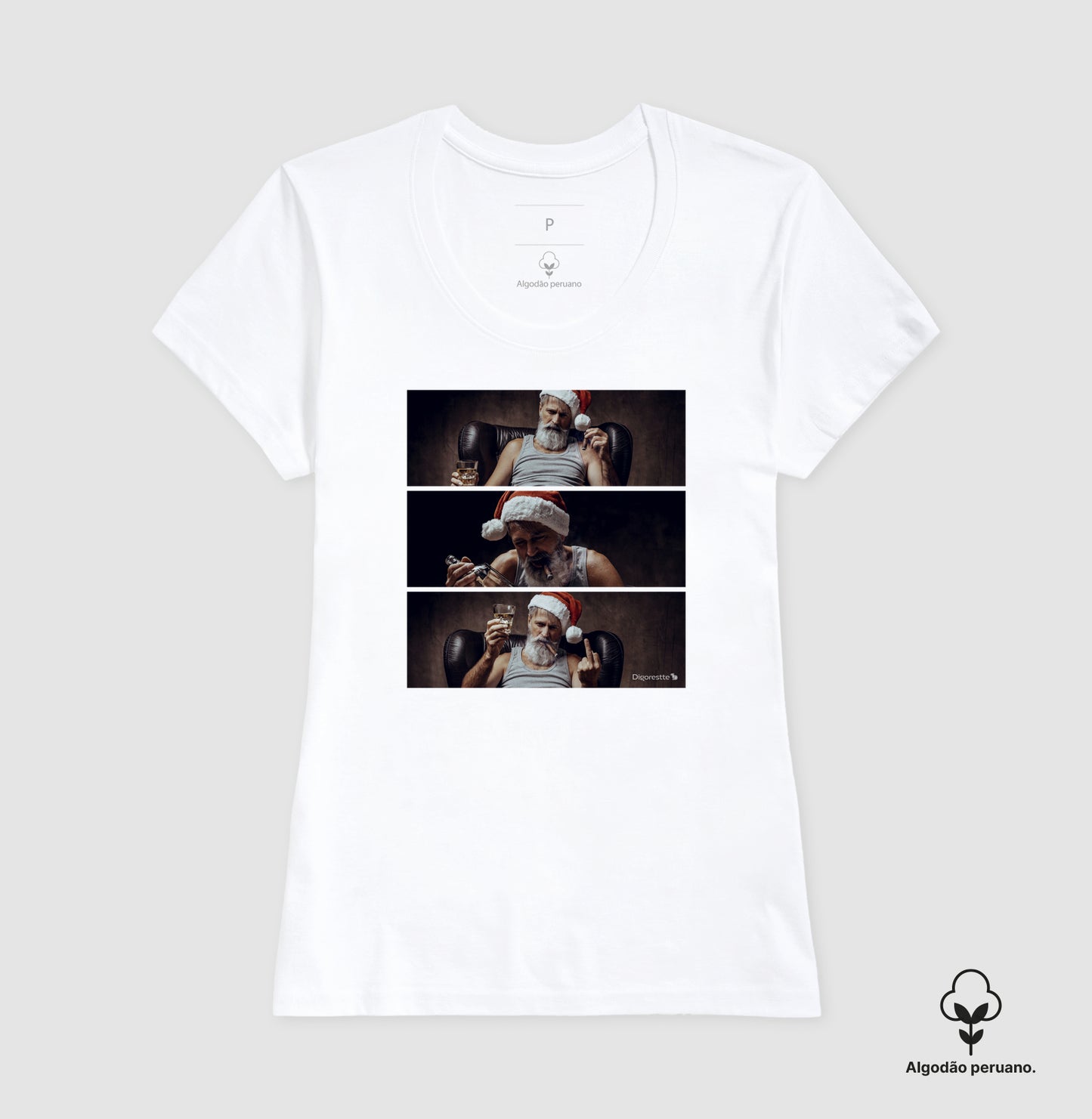 CAMISETA ALGODÃO PERUANO BAD NOEL