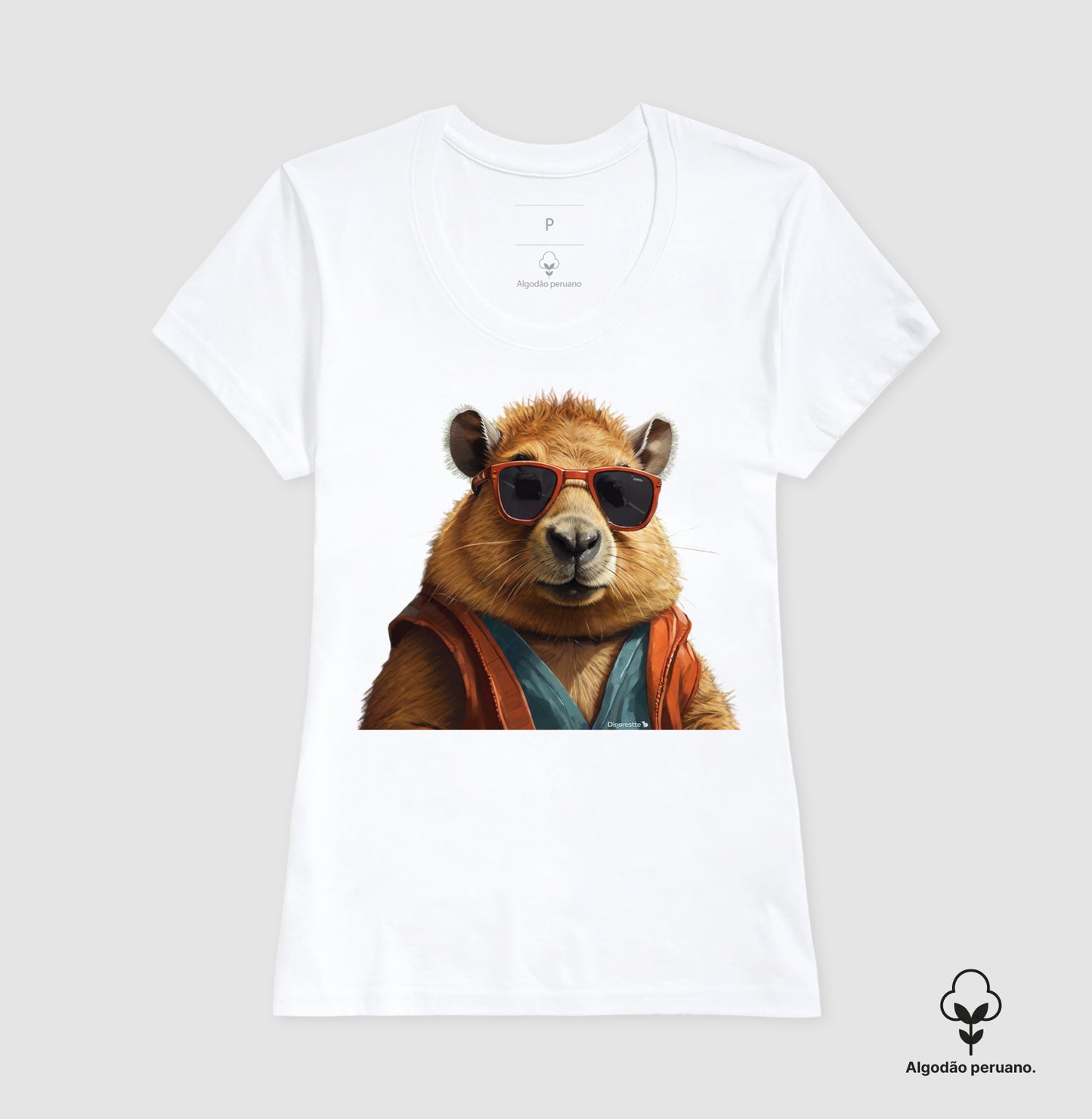CAMISETA ALGODÃO PERUANO CAPYBARA STYLE
