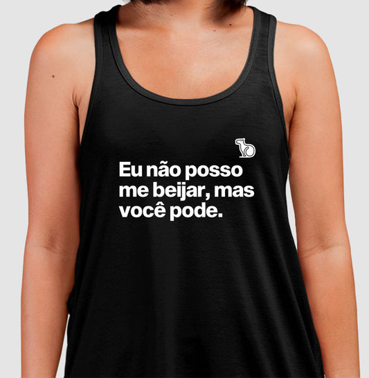 CAMISETA REGATA CARNAVAL VOCÊ PODE ME BEIJAR