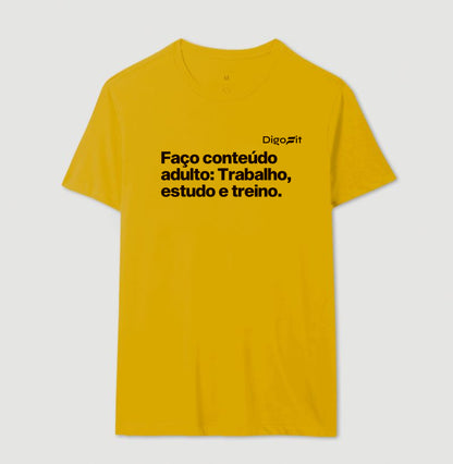 CAMISETA ACADEMIA EU FAÇO CONTEÚDO ADULTO