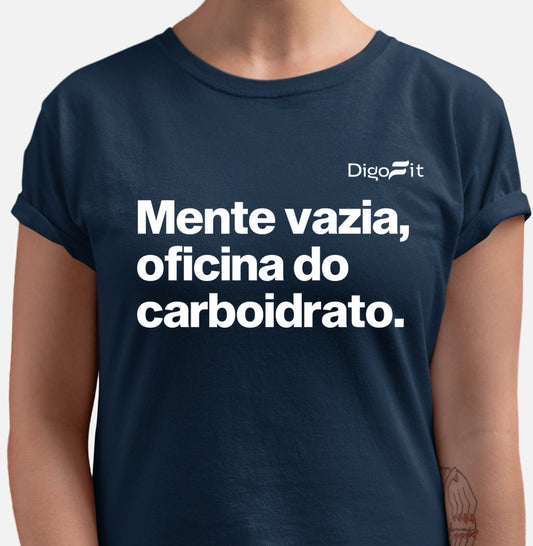 CAMISETA ACADEMIA MENTE VAZIA OFICINA DO CARBOIDRATO