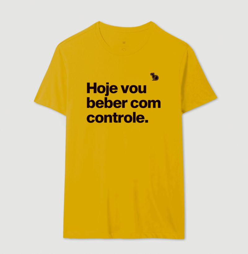 CAMISETA CARNAVAL HOJE EU VOU BEBER COM CONTROLE
