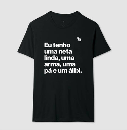 CAMISETA AVÔ COM ÁLIBI - NETA/NETAS
