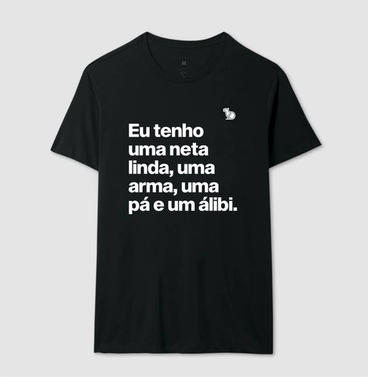 CAMISETA AVÔ COM ÁLIBI - NETA/NETAS