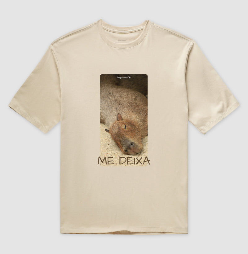 CAMISETA OVERSIZED CAPIVARA ME DEIXA