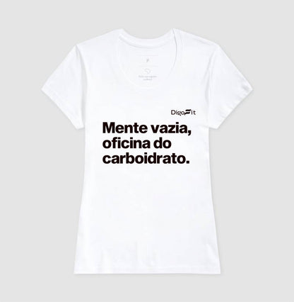 CAMISETA ACADEMIA MENTE VAZIA OFICINA DO CARBOIDRATO