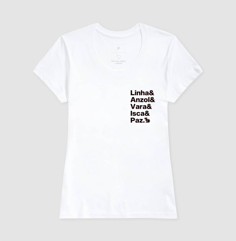 CAMISETA LINHA ANZOL VARA ISCA E PAZ