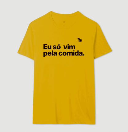 CAMISETA CASAL SÓ VIM PELA COMIDA