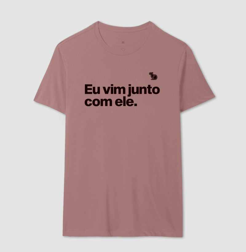CAMISETA CASAL EU VIM JUNTO COM ELE
