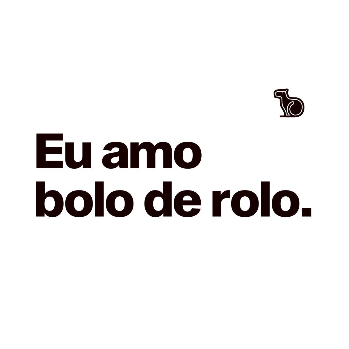 CAMISETA CASAL EU AMO BOLO DE ROLO