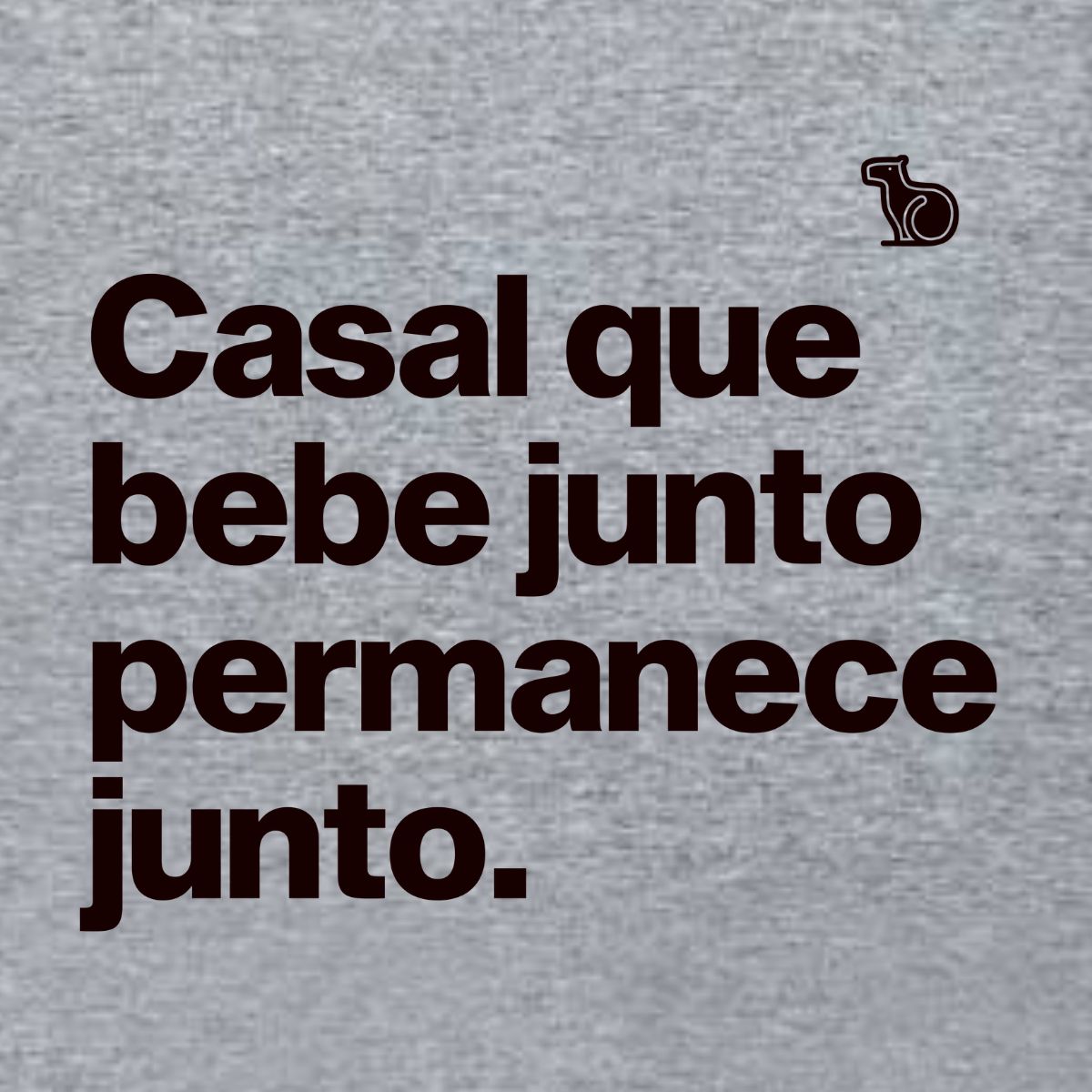 CAMISETA CASAL QUE BEBE JUNTO