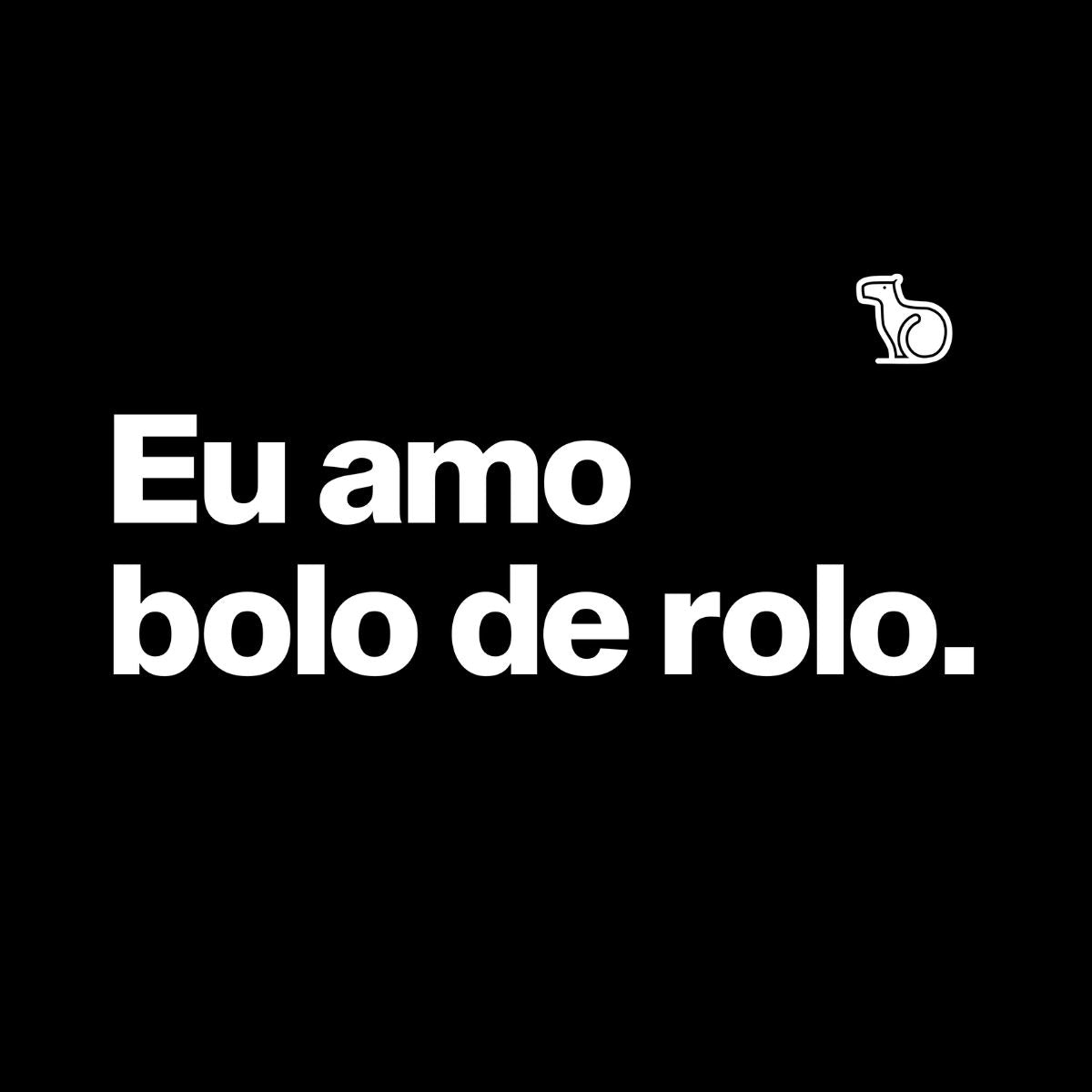 CAMISETA CASAL EU AMO BOLO DE ROLO