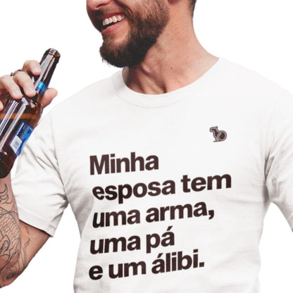 CAMISETA ESPOSA COM ÁLIBI