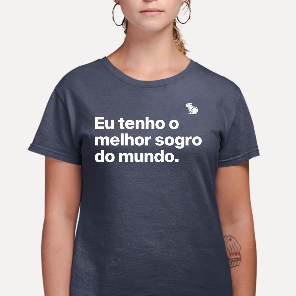 CAMISETA EU TENHO O MELHOR SOGRO DO MUNDO