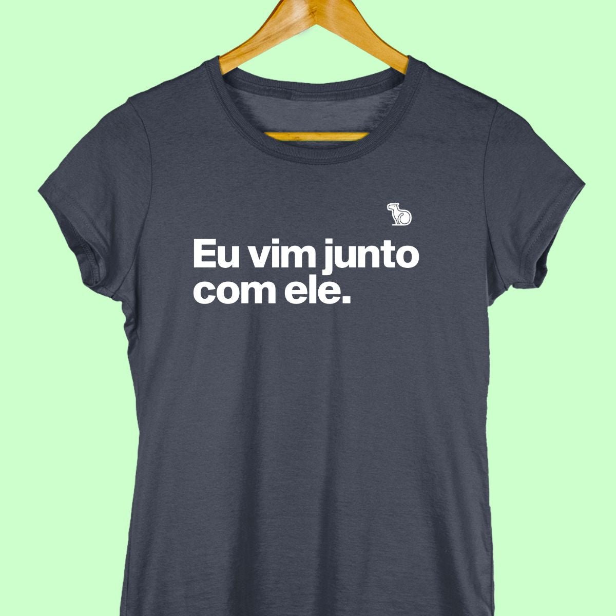 CAMISETA CASAL 03 - SÓ VIM PELA COMIDA