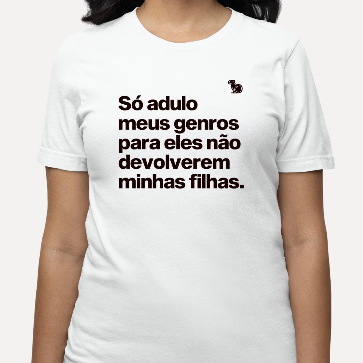 CAMISETA SÓ ADULO MEUS GENROS PARA ELES NÃO DEVOLVEREM MINHAS FILHAS