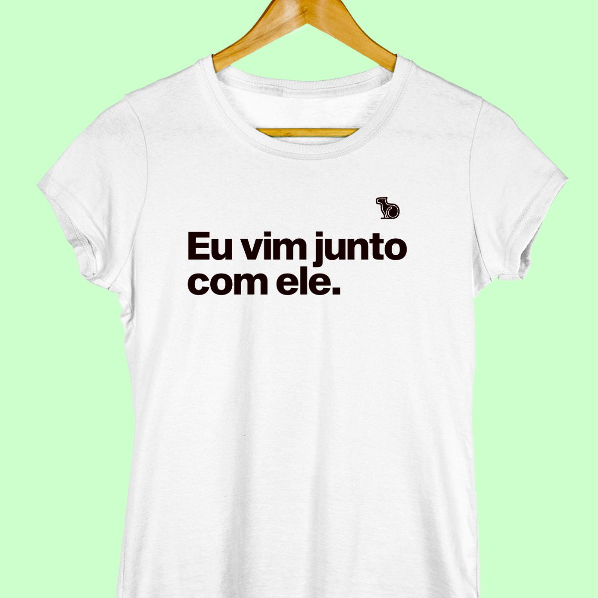 CAMISETA CASAL 03 - SÓ VIM PELA COMIDA