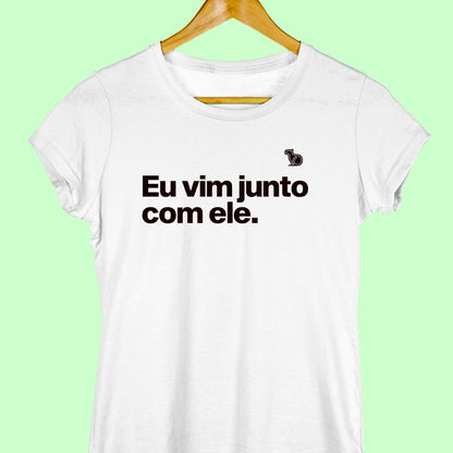 CAMISETA CASAL 03 - SÓ VIM PELA COMIDA