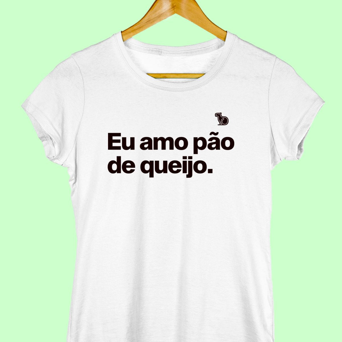 CAMISETA CASAL 01 - EU AMO PÃO DE QUEIJO