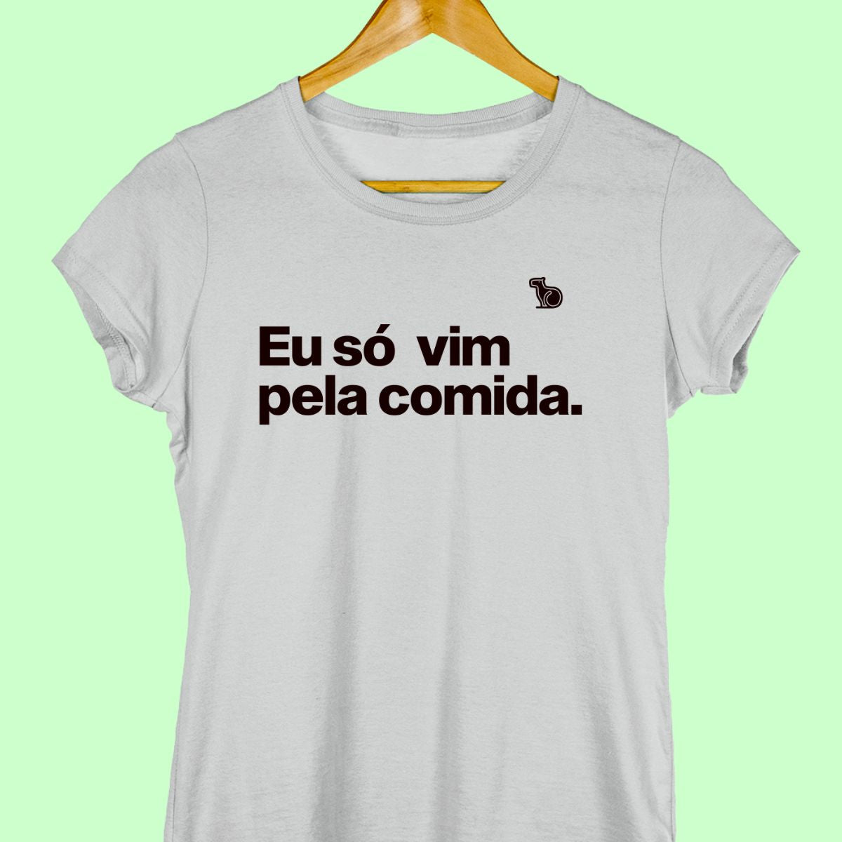 CAMISETA CASAL 01 - SÓ VIM PELA COMIDA