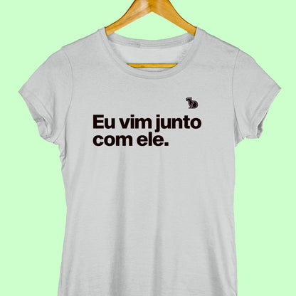 CAMISETA CASAL 03 - SÓ VIM PELA COMIDA