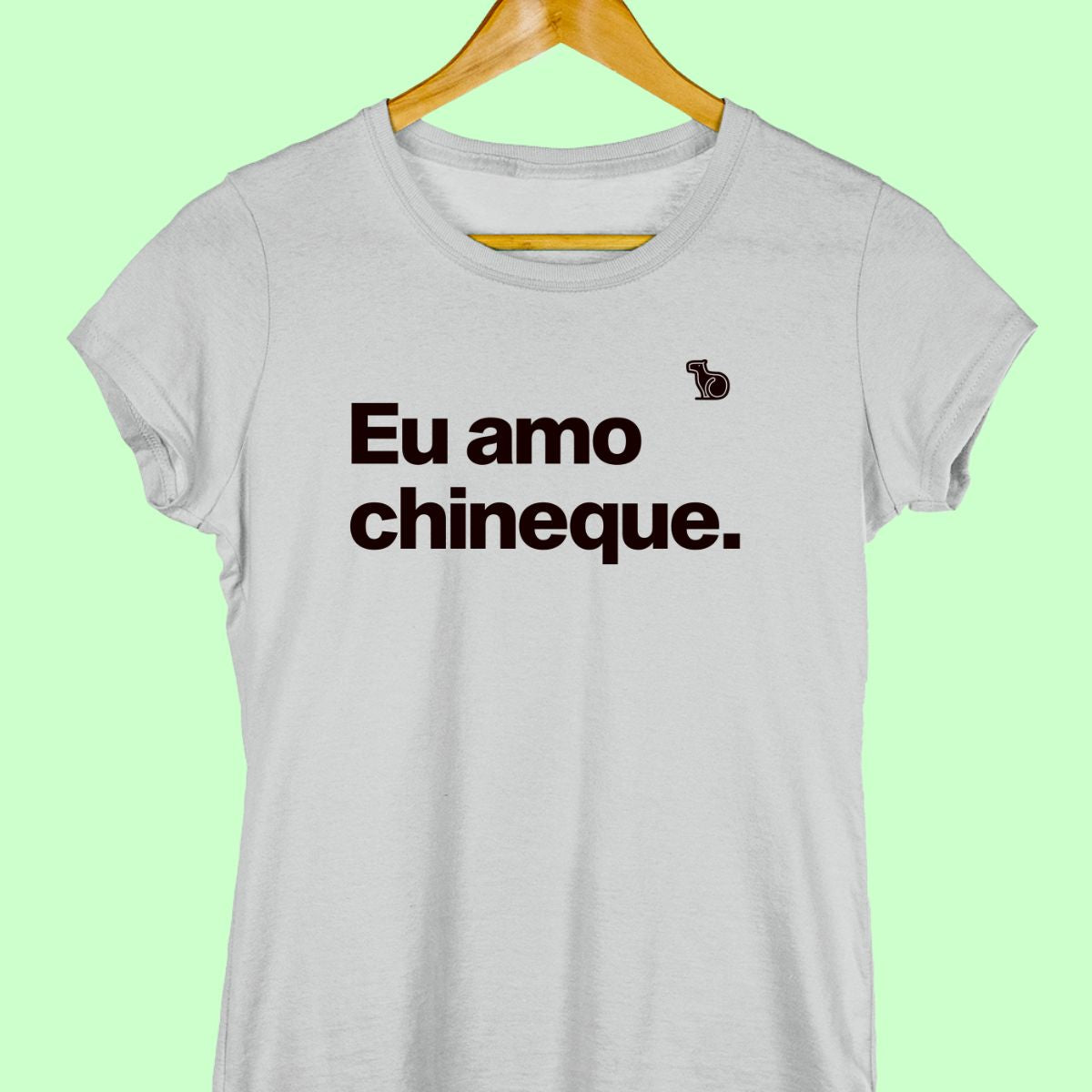 CAMISETA CASAL 01 - EU AMO CHINEQUE