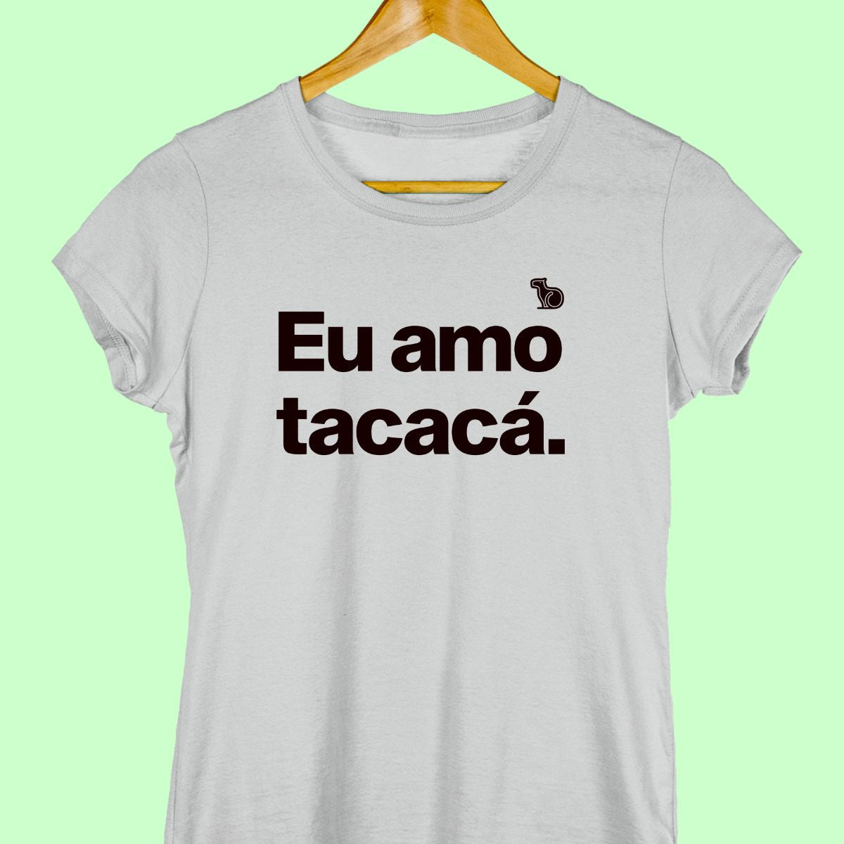 CAMISETA CASAL 01 - EU AMO TACACÁ