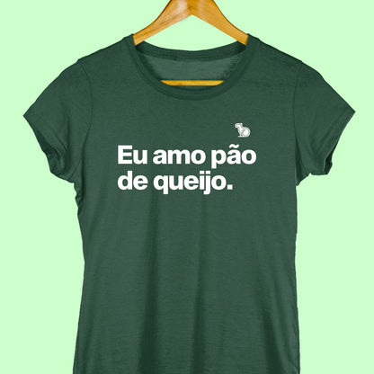 CAMISETA CASAL 01 - EU AMO PÃO DE QUEIJO