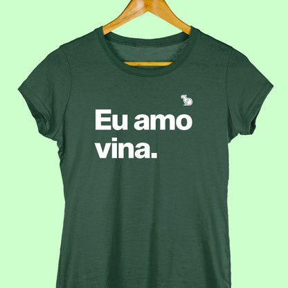 CAMISETA CASAL 01 - EU AMO VINA