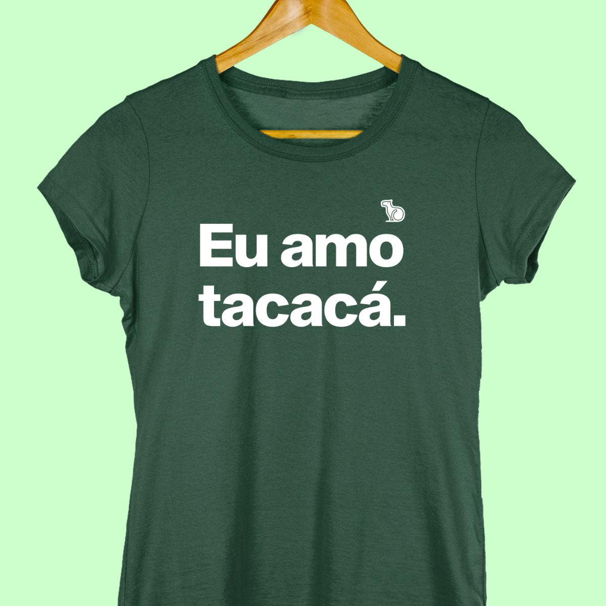 CAMISETA CASAL 01 - EU AMO TACACÁ