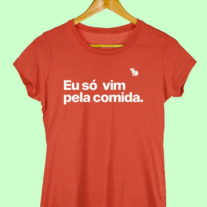 CAMISETA CASAL 01 - SÓ VIM PELA COMIDA