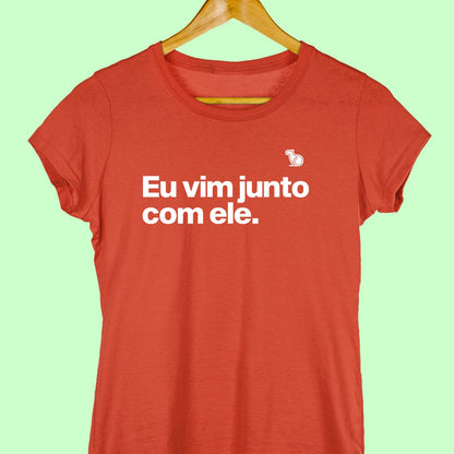 CAMISETA CASAL 03 - SÓ VIM PELA COMIDA