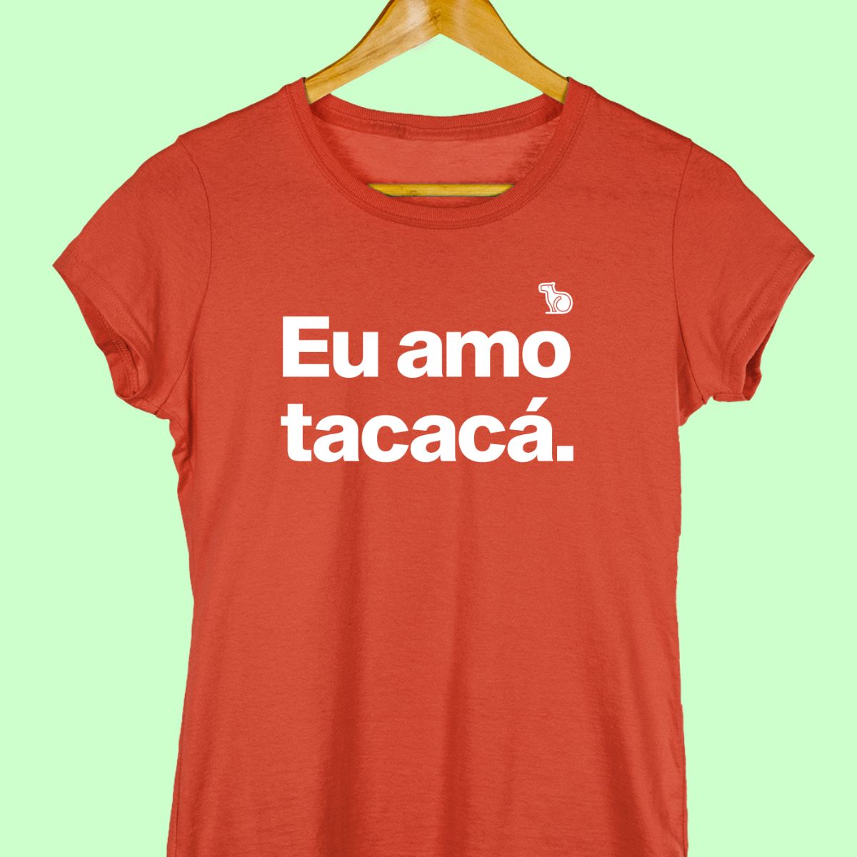 CAMISETA CASAL 01 - EU AMO TACACÁ