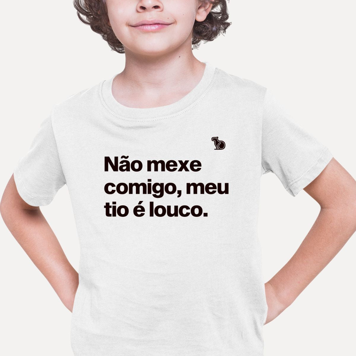 Camiseta Infantil Meu Tio é Louco - Camisetas Infantis – Digorestte