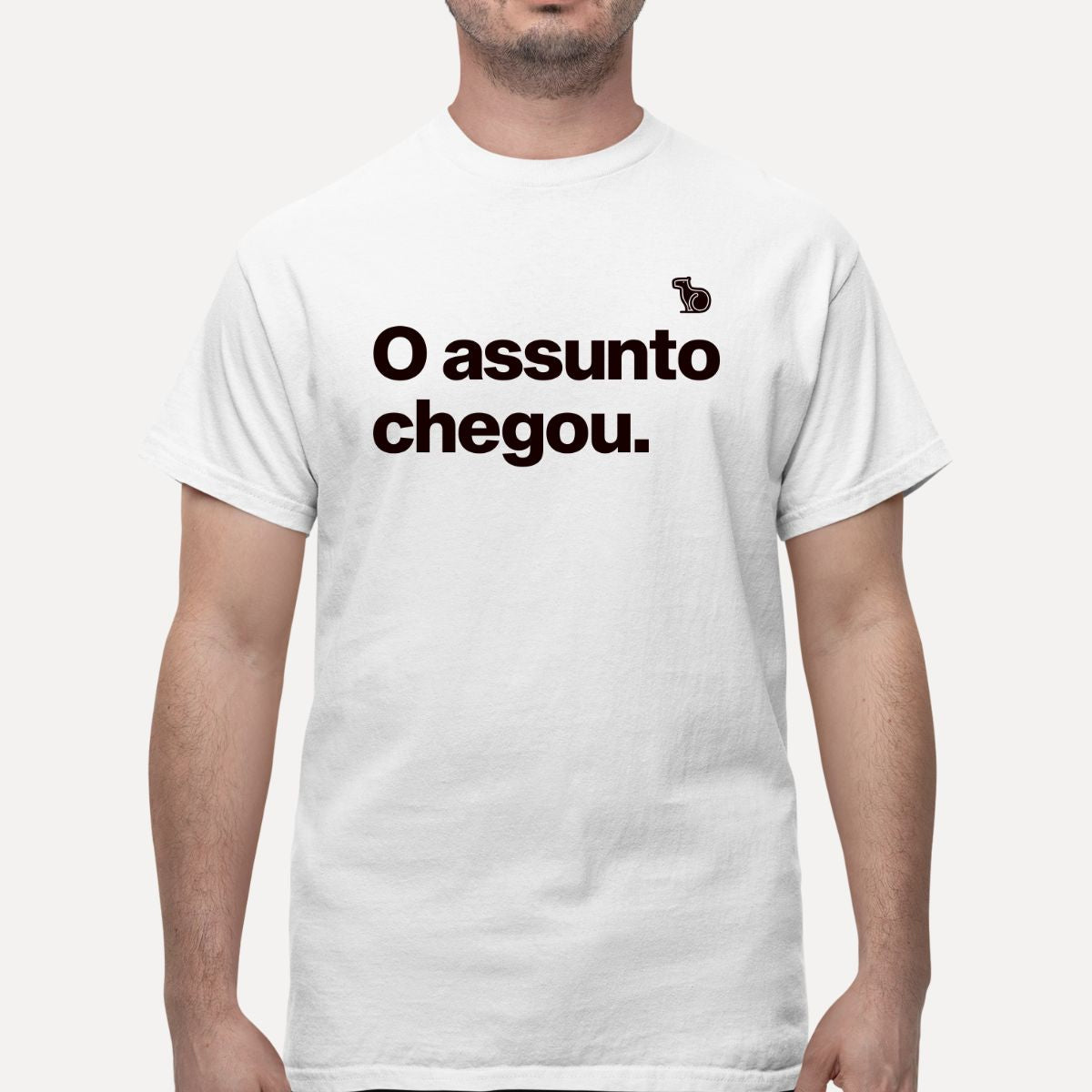 CAMISETA O ASSUNTO CHEGOU