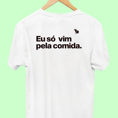 CAMISETA CASAL 01 - SÓ VIM PELA COMIDA