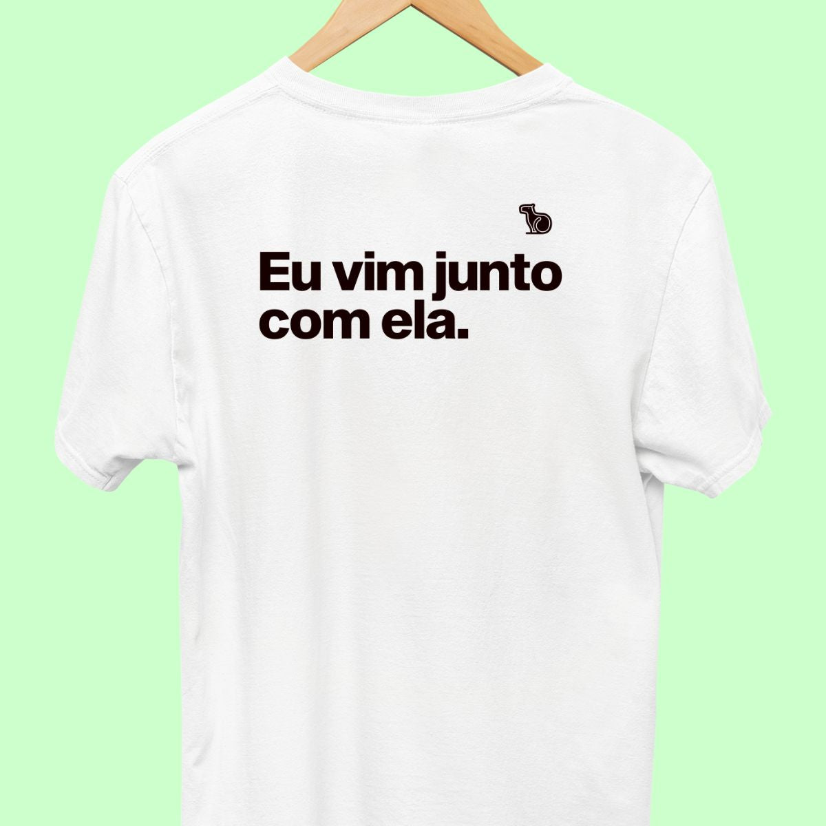 CAMISETA CASAL 02 - SÓ VIM PELA COMIDA