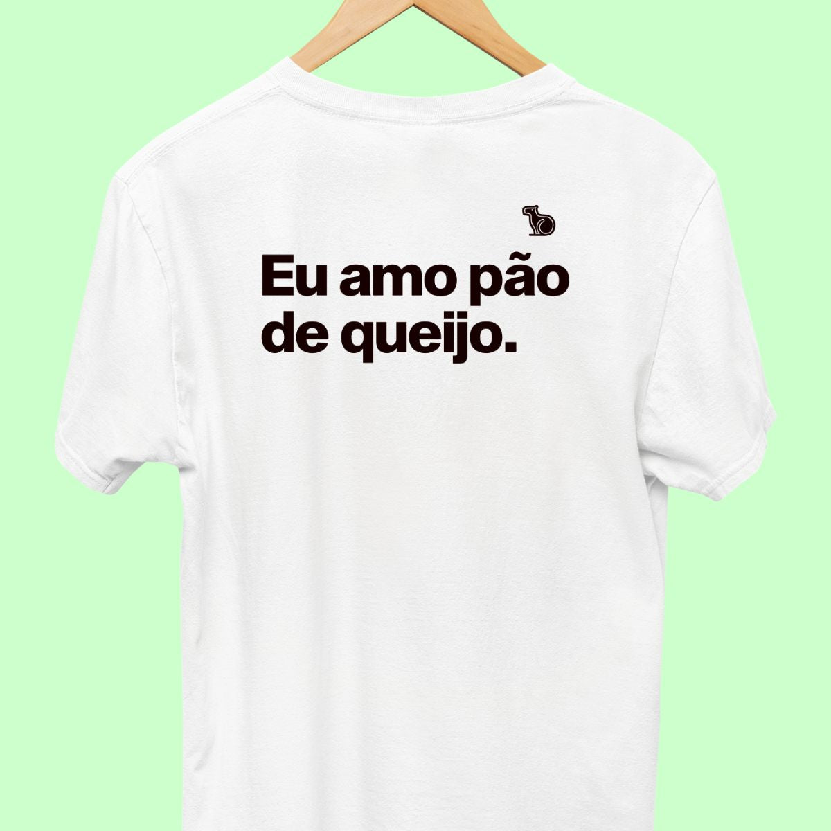 CAMISETA CASAL 01 - EU AMO PÃO DE QUEIJO